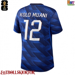 Frankrike Randal Kolo Muani #12 Hemmatröja VM 2026 Kortärmad